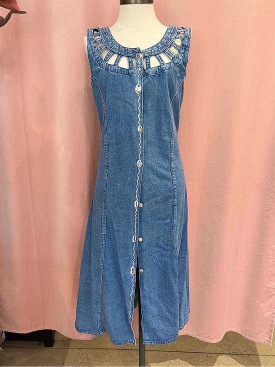 Polo Ralph Lauren Dresses & Skirts - Vintage Polo Ralph Lauren Denim Midi Dress Size Large